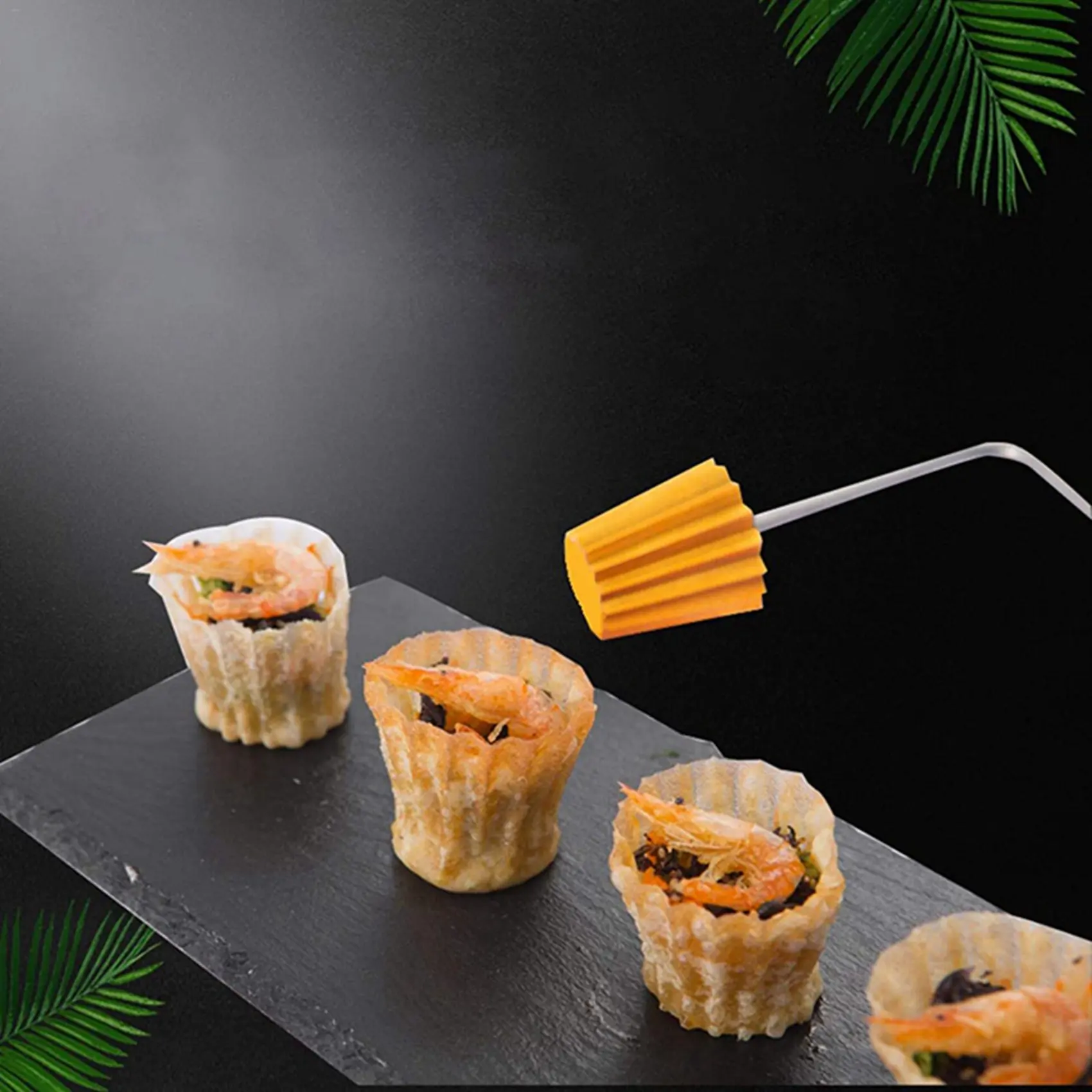 ABMS-5X Malaysian Pie Tee Maker Nyonya Top Hats Mold For Baking Egg Tart Mould Reusable Fried Snack Tool