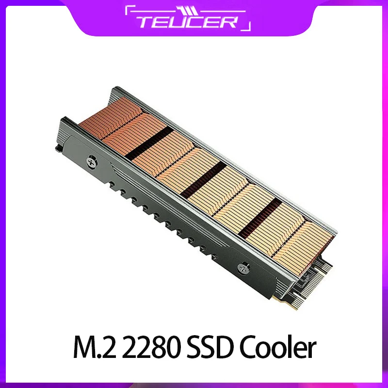 

Алюминиевый радиатор TEUCER M.2 SSD M.2 2280 NVME, радиатор, охлаждающий жилет, охладитель SSD