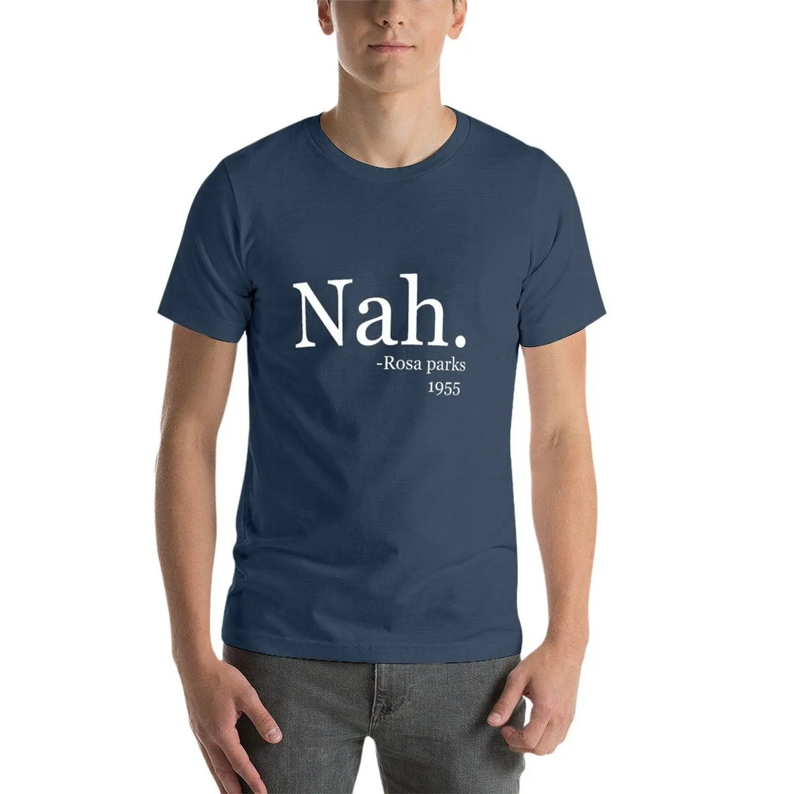 ناه روزا باركس تي شيرت تي شيرت رجل تي شيرت قطن تي شيرت رجل قطن تي شيرت #4