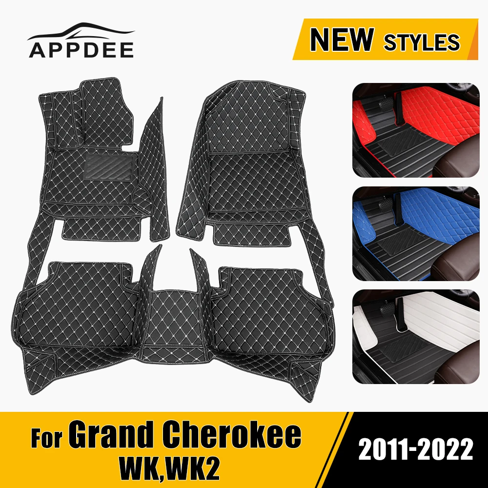 APPDEE Car floor mats for Jeep Grand Cherokee WK WK2 2011-2022 2021 2020 2019 2018 2017 2016 2015 2014 Custom auto foot Pads