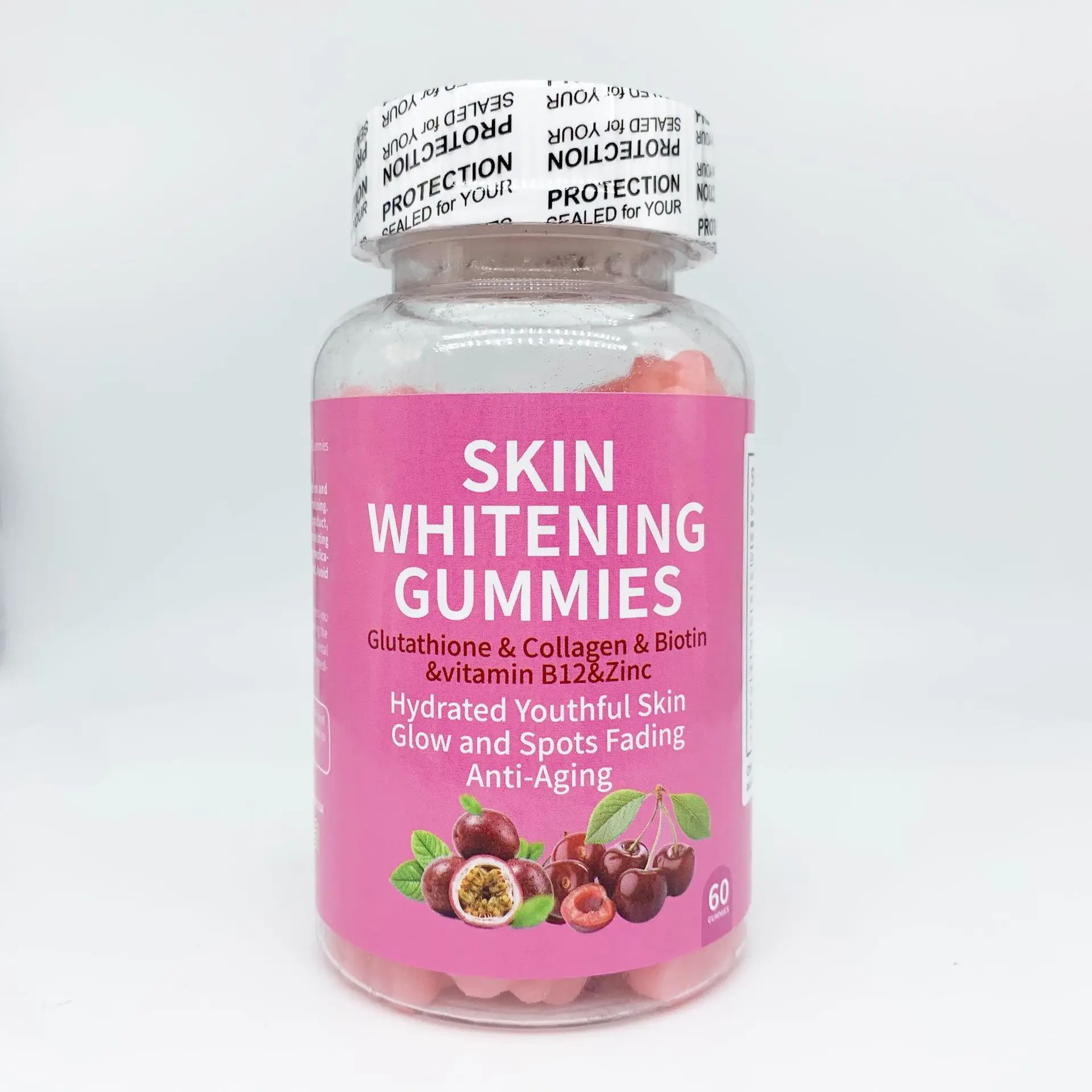 Whitening collagen glutathione gummies anti-aging lightening pigmentation beauty skincare improving immune repair skin barrier