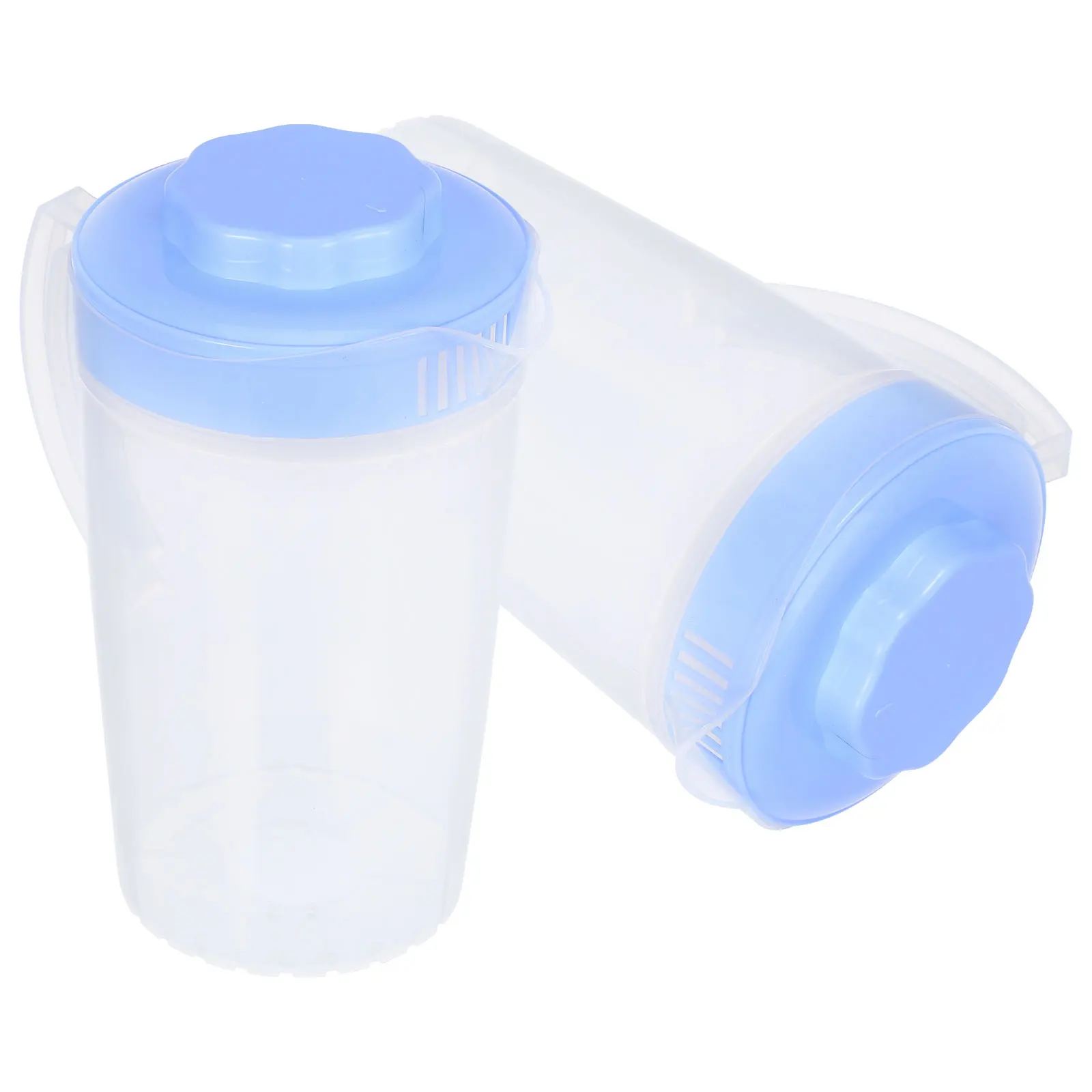 

2pcs Large Capacity Cold Water Jug Household Plastic Pitcher Refrigerator Home Beverage Kettle Cool-Resistant Juice Jug Summer