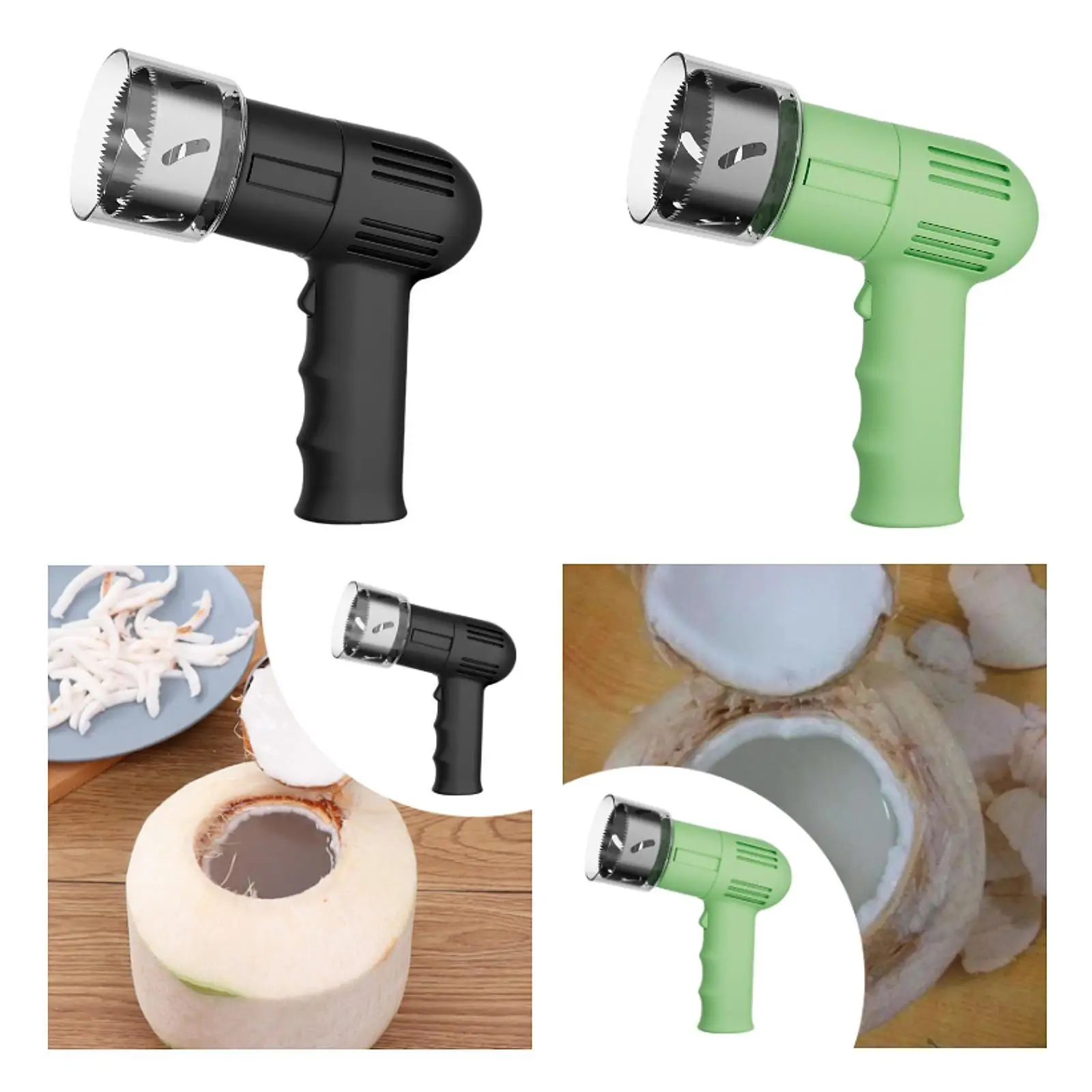 Electric Coconut Opener Reusable Ergonomic Practical Easy to Open Coconut Hole Opener for Restaurant Juice Home Shop Kitchen