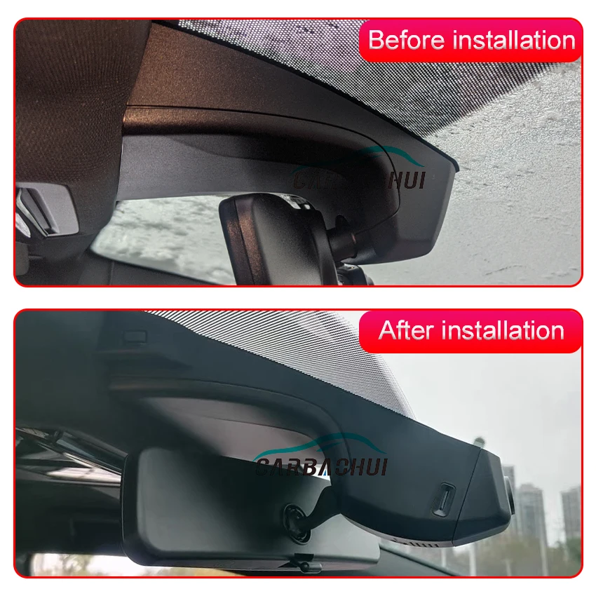 4K Dash Cam Front and Rear WiFi Dual Camera Dashcam APP Control Easy Install Plug and Play For Cupra Tavascan 2023 2024 2025 OEM