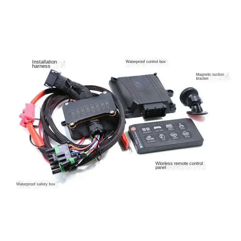 

Wireless switch control box switch wire speed car auxiliary light spot light wireless remote control harness