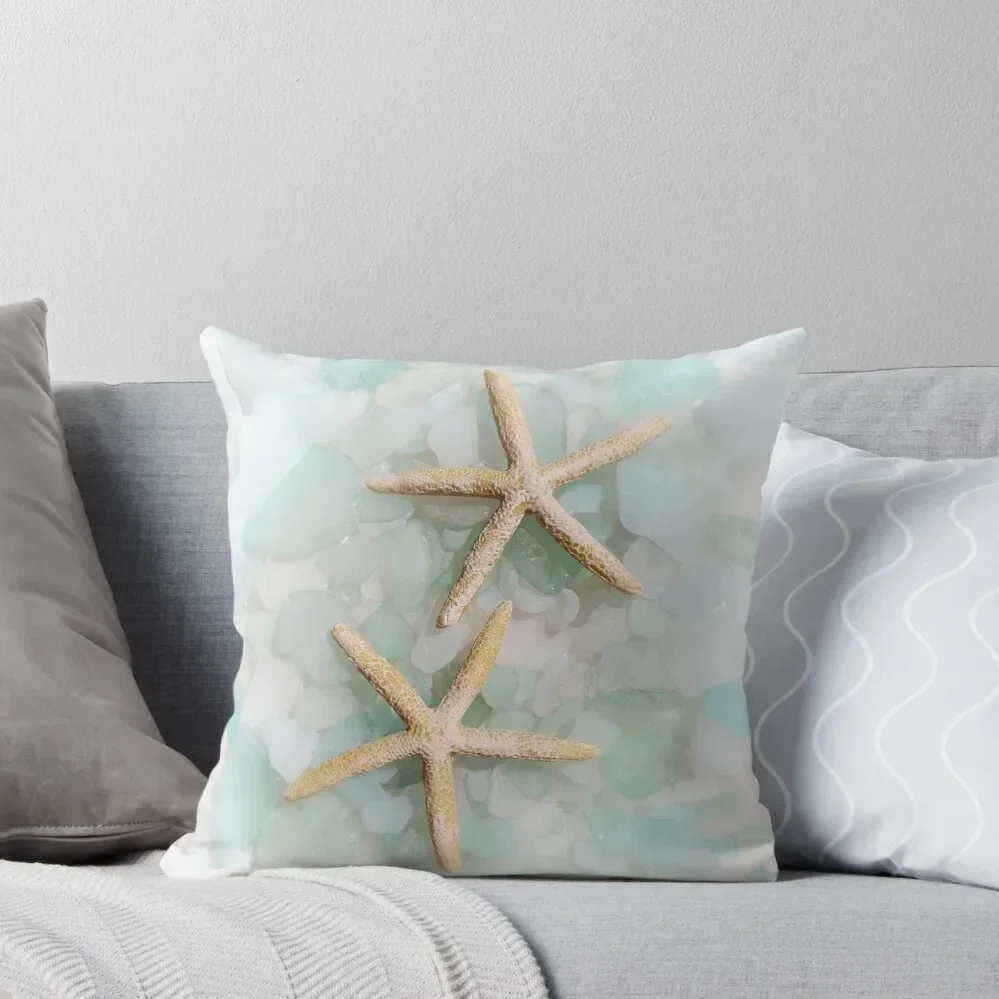 Starfish Seaglass 2 Throw Pillow Sofas Covers Rectangular Cushion Cover pillow pillowcase pillow cover luxury