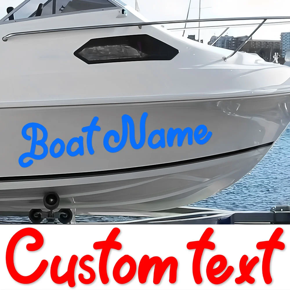1PC Boat Stickers Customised Waterproof DIY Fishing Boat Yacht Jet ski Kayak Dinghy Vehicle Windshield Side Body Vinyl Decals - view 5