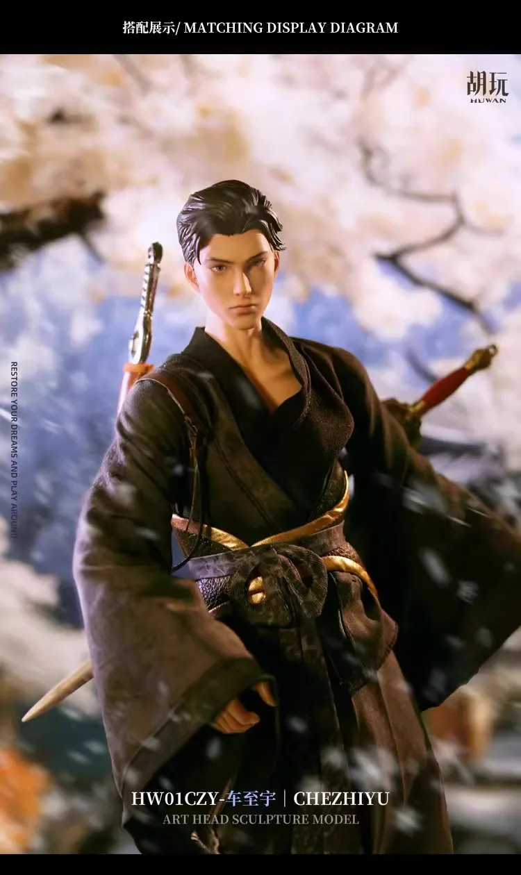 HW Toys 1/6, accesorios de soldado masculino, modelo tallado de cabeza Che Zhiyu, juguete apto para figuras de acción de 12 pulgadas, en Stock