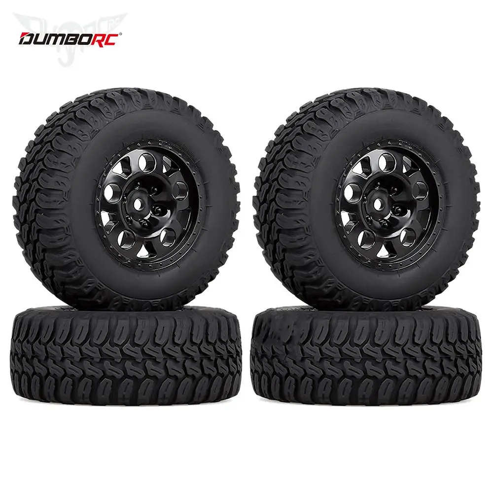 

110*48MM 108*42MM RC Car Rubber Tires Wheel Rim Set for 1/10 Short Course Truck ARRMA SENTON 550 MEGA XLH 9125 Traxxas Slash