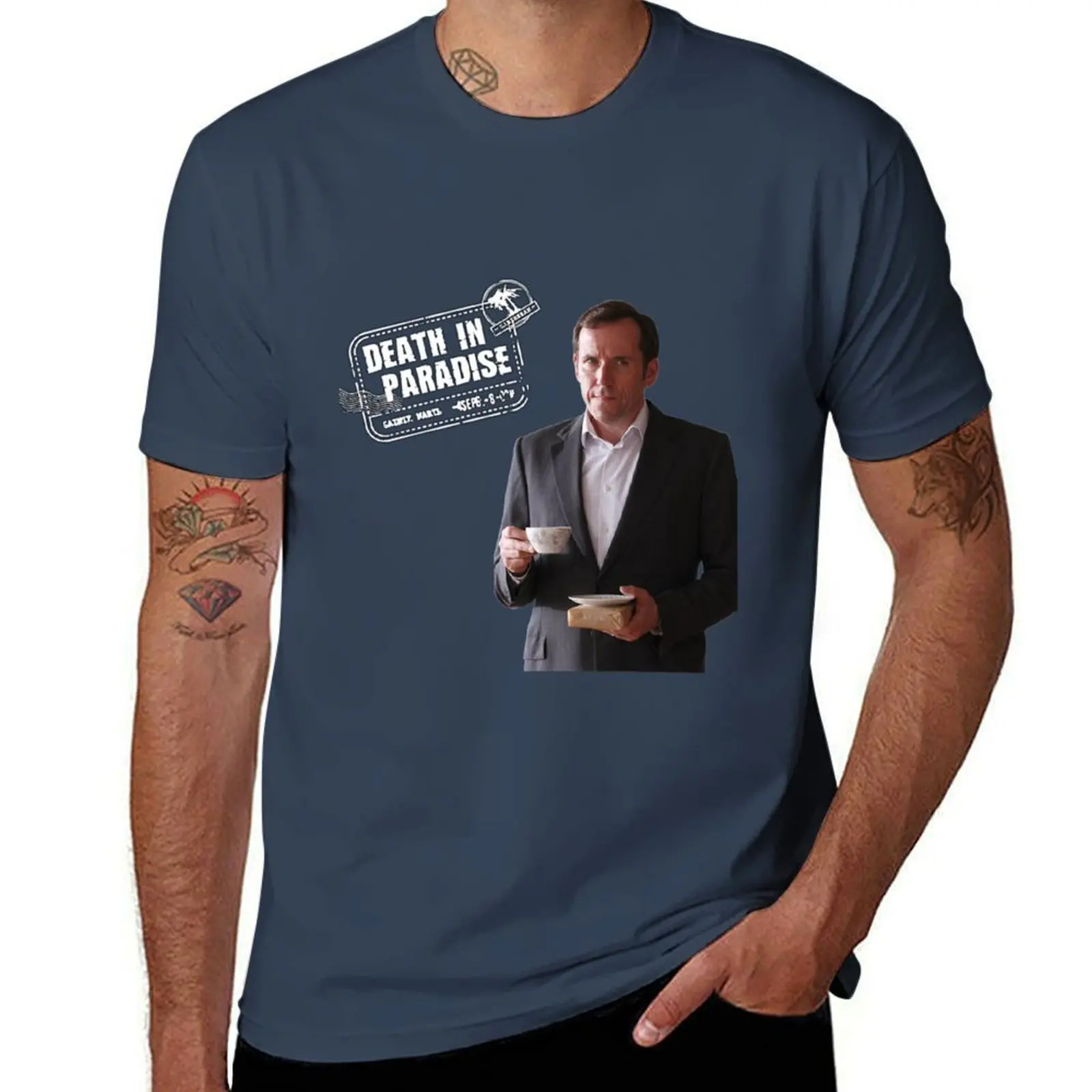 

BBC DI Death in Paradise T-Shirt Quick Dry Sports Short Sleeve Tee