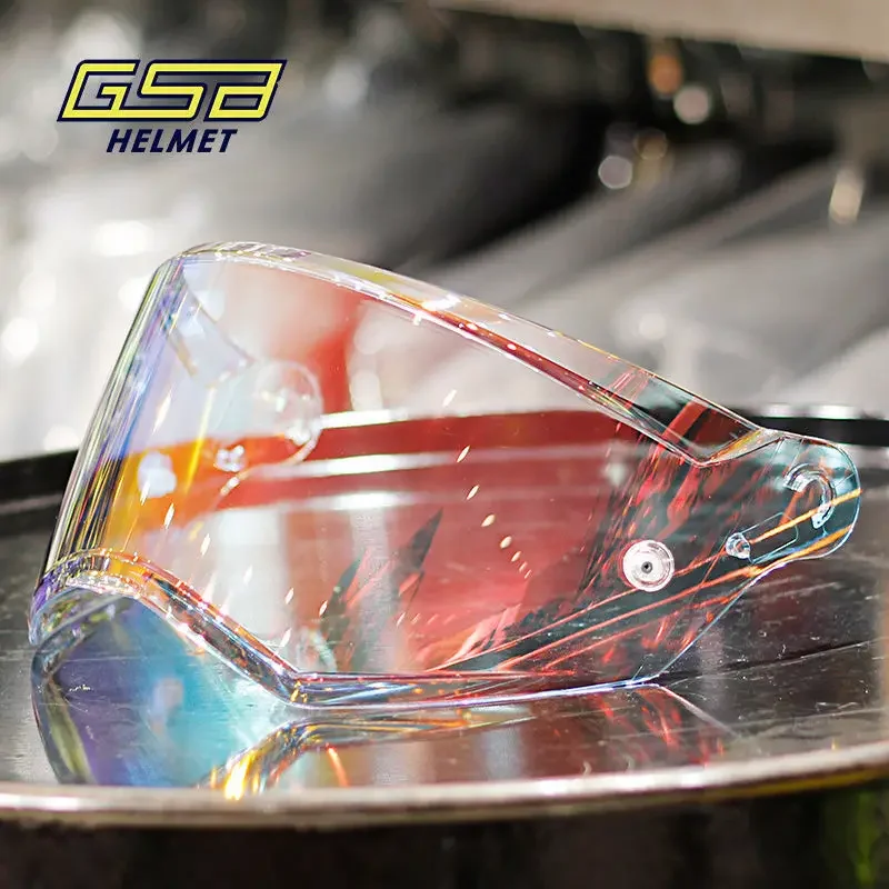 GSB XP22/S362/S361/S263 motorcycle full helmet lens color transparent mirror motorcycle road helmet gold plated original lens