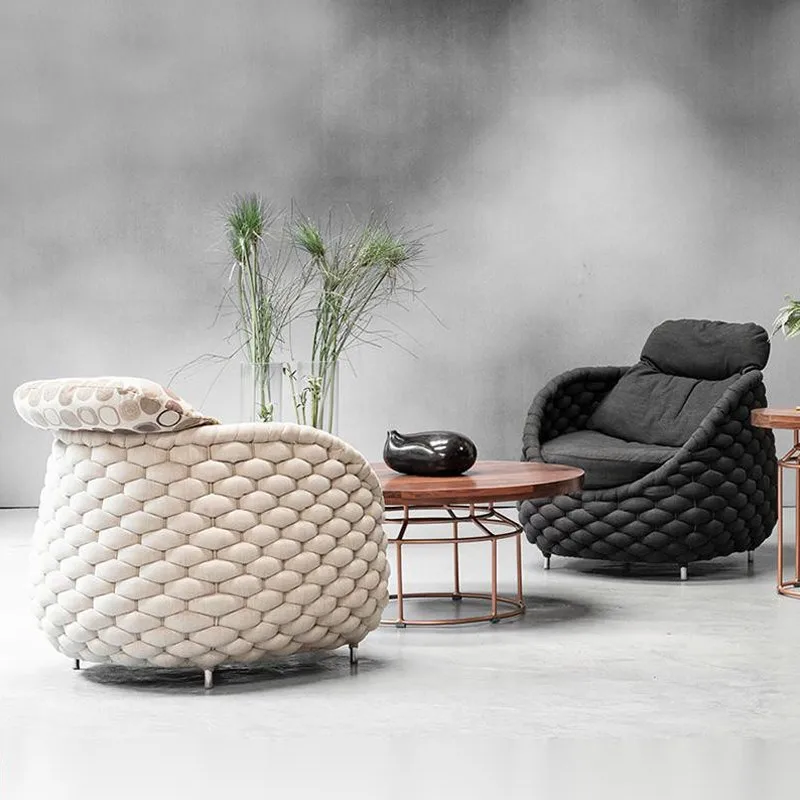 Nordic sofa zewnętrzna rattanowa taras kombinacja dziedziniec balkon rattanowa sofa do salonu lina wypoczynkowa meble do willi