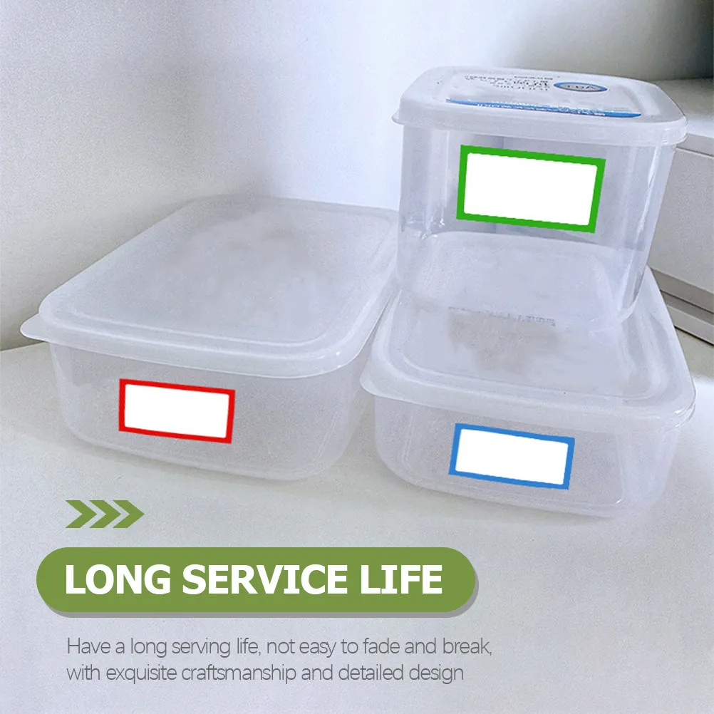 

4 Rolls Blank Sticker Labels Self Adhesive Easy Peel Name Tag Labels for Storage Pantry Kitchen Containers Organizing Laundry