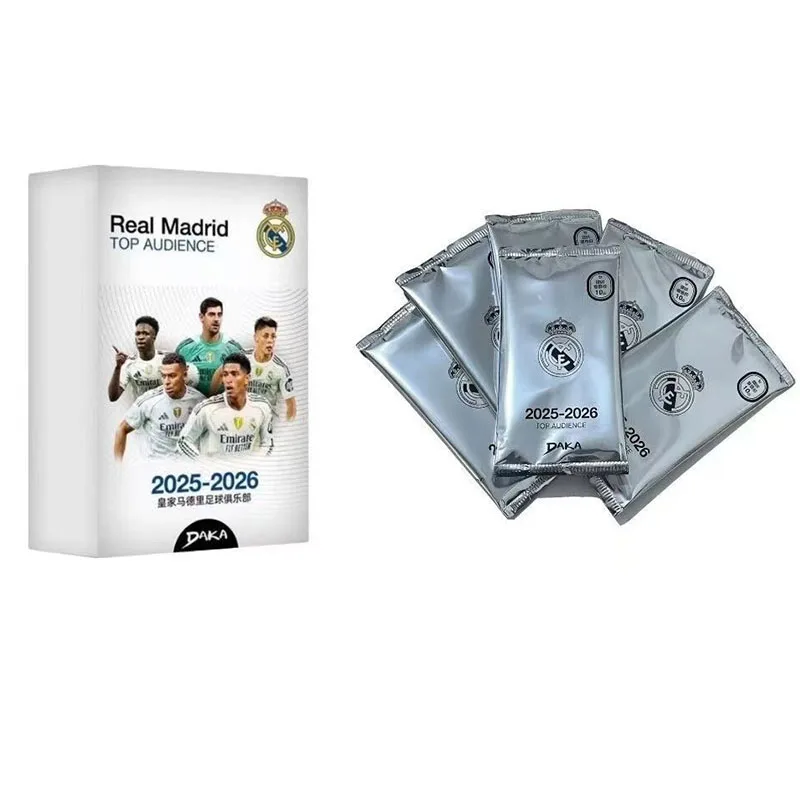 Genuine DAKA 2025-26 Real Madrid Barcelona Top Audience All Series Collection Cards Messi Mbappe Yamal Football Star Player Card view 4