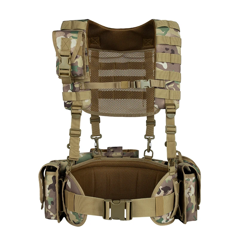 

YAKEDA Tactical Woodland Mc Seal Accessoire Conceal Tactical Gear Molle Harness Hunting Tactical Vest Chest Rig Bag Harness Vest