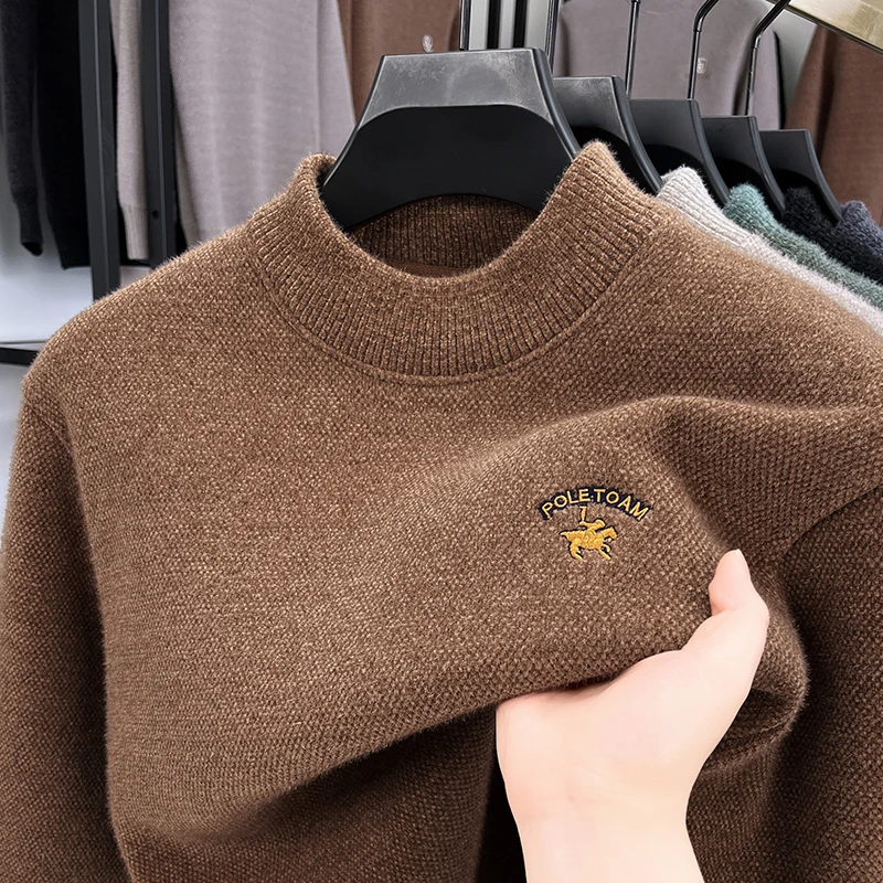 

Designer's new fashion men's sweater high-end brand luxury Paul pony letter embroidered round neck comfort plush warm pullover