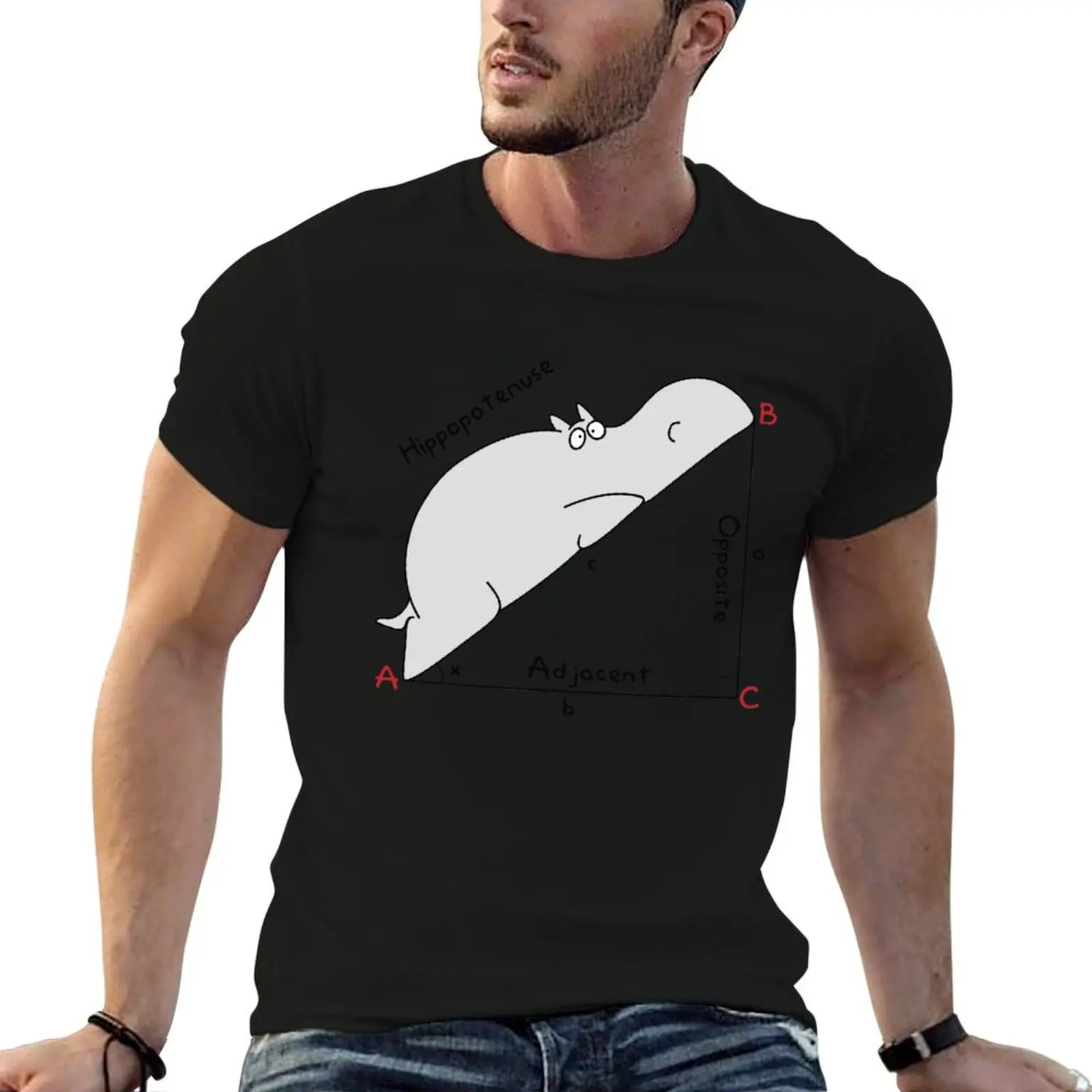 

Hippopotenuse Adjacent Opposite T-Shirt shirts graphic tees vintage anime shirt funny t shirts men