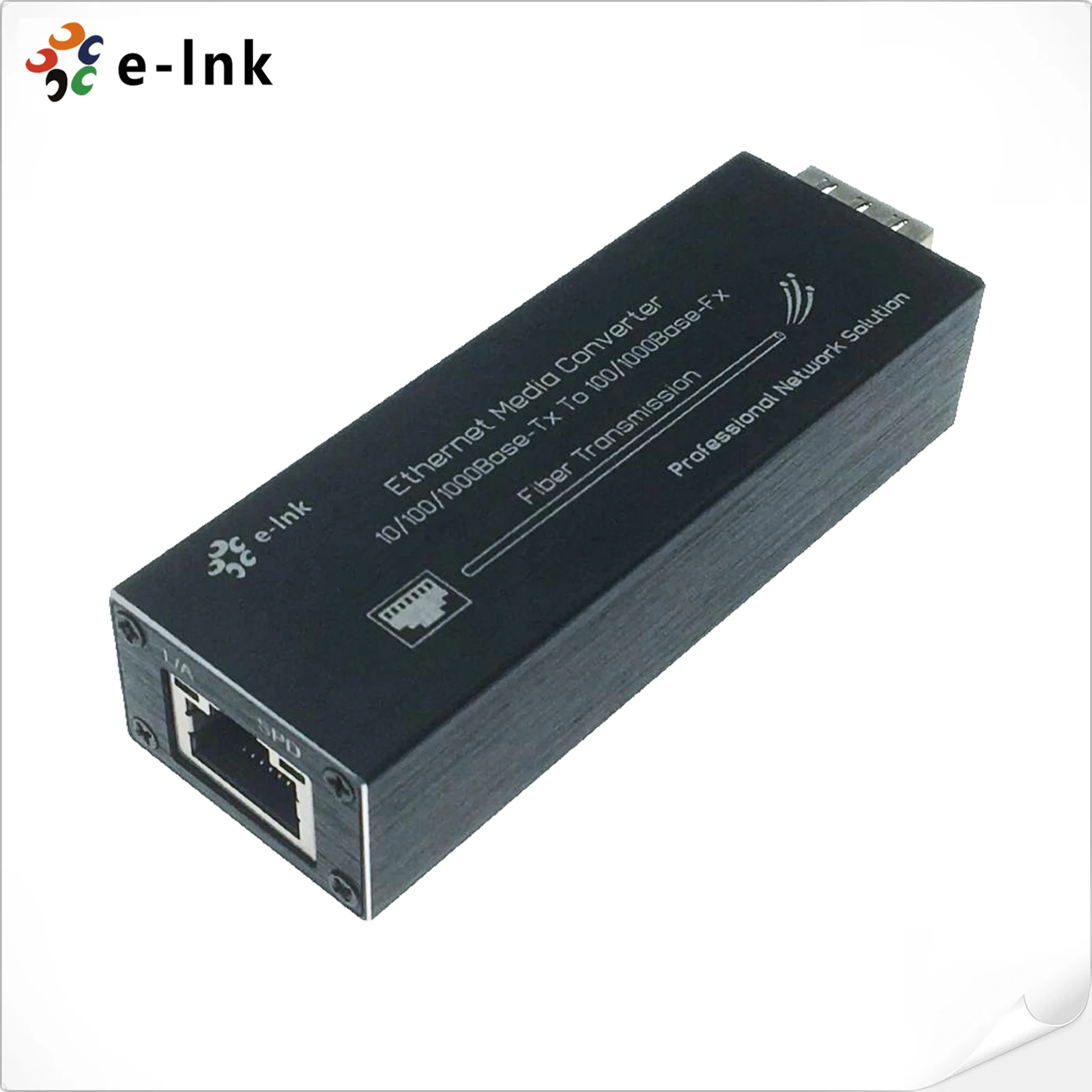 E-lnk Micro Mini 10/100/1000BASE-T to 100/1000BASE-X SFP Media Converter Full-Duplex 8 Ports