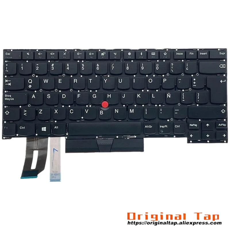 LAS Latin Spanish Keyboard for Lenovo Thinkpad T490s T495s SN20R66009 SN20R66081