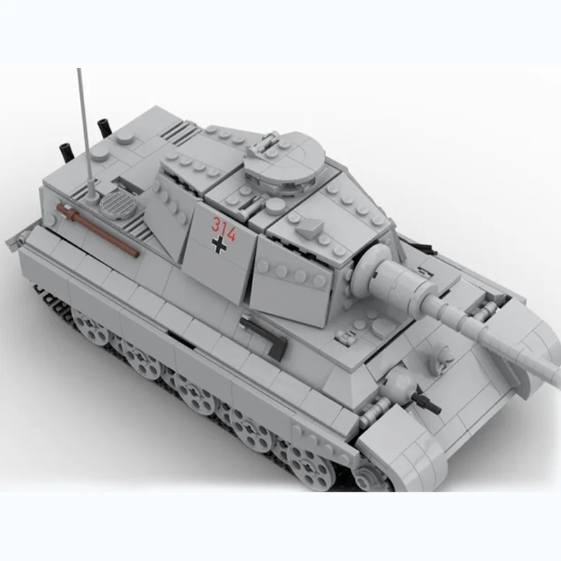 MOC-68284 ビルディングブロック タイガー II 戦車モデル ミリタリーシリーズ クリエイティブギフトパズルビルディングブロックセット