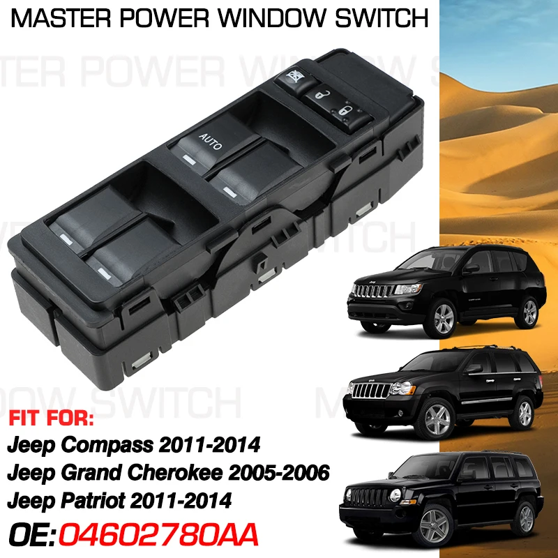 

Electric Master Window Control Switch 4602780AA 7+6 Pins For Jeep Grand Cherokee 2005-2006 Jeep Compass Jeep Patriot 2011-2014