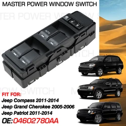 Electric Master Window Control Switch 4602780AA 7+6 Pins For Jeep Grand Cherokee 2005-2006 Jeep Compass Jeep Patriot 2011-2014