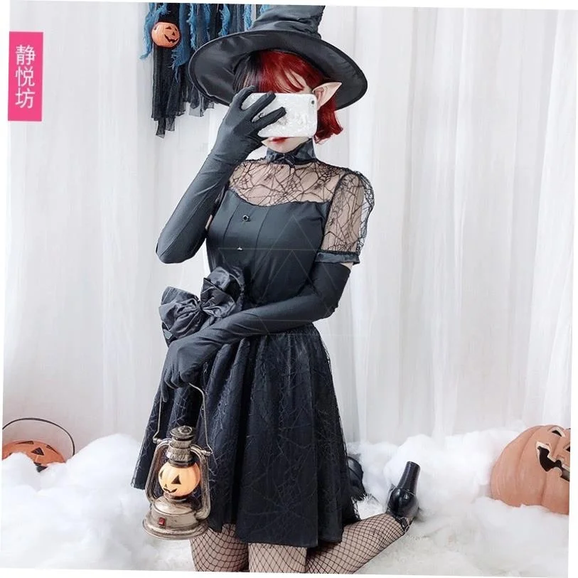 Sexy loween Adult Costume Witch Ghost Bride  Women's Clothing Stage Performance Traditional Chinese Ethnic Sle