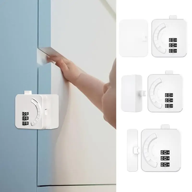 Fridge Child Lock Freezer Locks For Kids With Password Safety Locks With Sticky Adhesive Pads Multi-functional Appliance Door