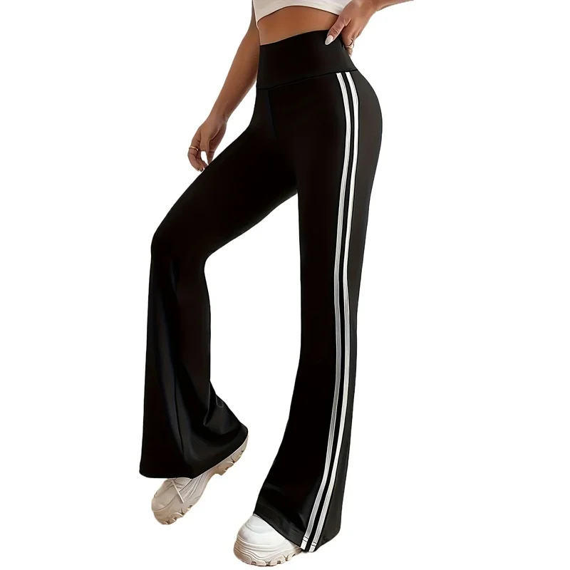 

Plus Size Fashion Elastic Waist Flare Pants For Women 2026