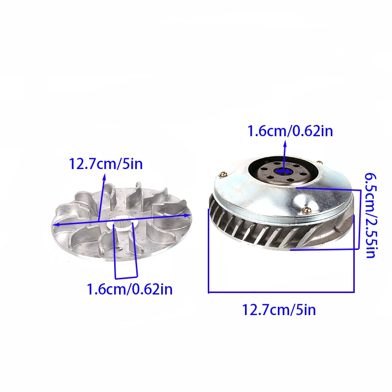 Clutch Variator Primary Drive Assembly Kit for Honda Helix CN250 CH250 CF250 Engine Moped ATV