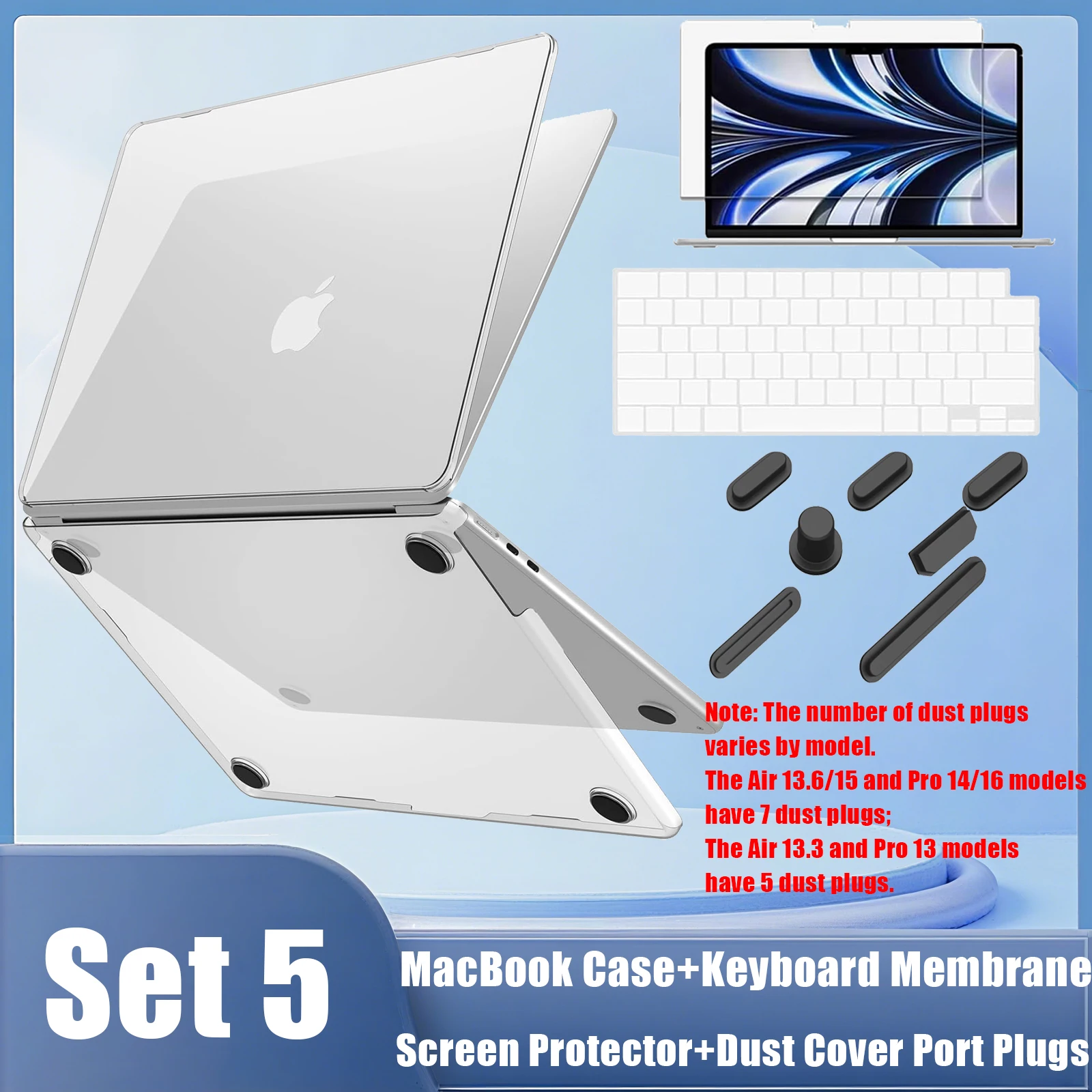 Laptop Case Set For MacBook Pro 14/16 inch Case M5 M4 M3 M2 M1 Pro/Max 2026-2021, Same as Bare-MacBook Protective Hard Case