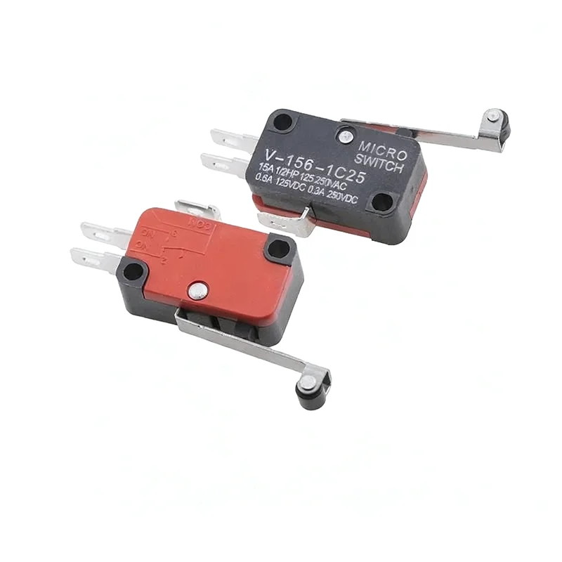 XYQ 10 قطعة جديد مايكرو التبديل السكتة الدماغية الحد التبديل V-152-1C25 V-156-1C25 V-15-1C25 V-153-1C25 V-155-1C25 الحد التبديل السفر التبديل