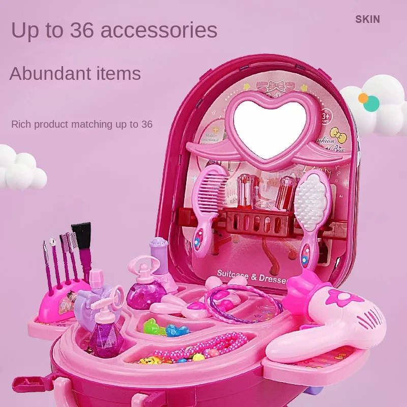 Play House Set Children's Dressing Table Toys For Girls From 6 to 10 Years Makeup Set For Girl Children's Toy Birthday Gift