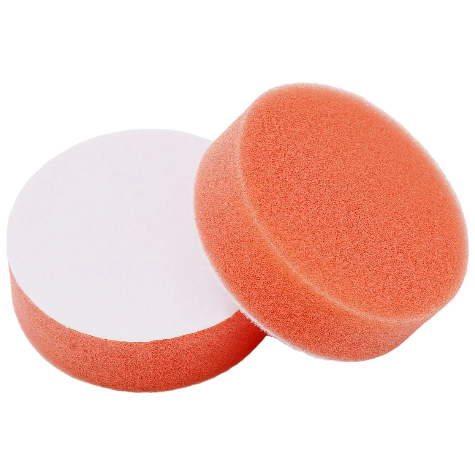 10PCS 75mm Car Polishing Sponge Kit Waxing Orange Smooth Flat Sponge Polishing Pad Cleaning Tool For Car Polisher