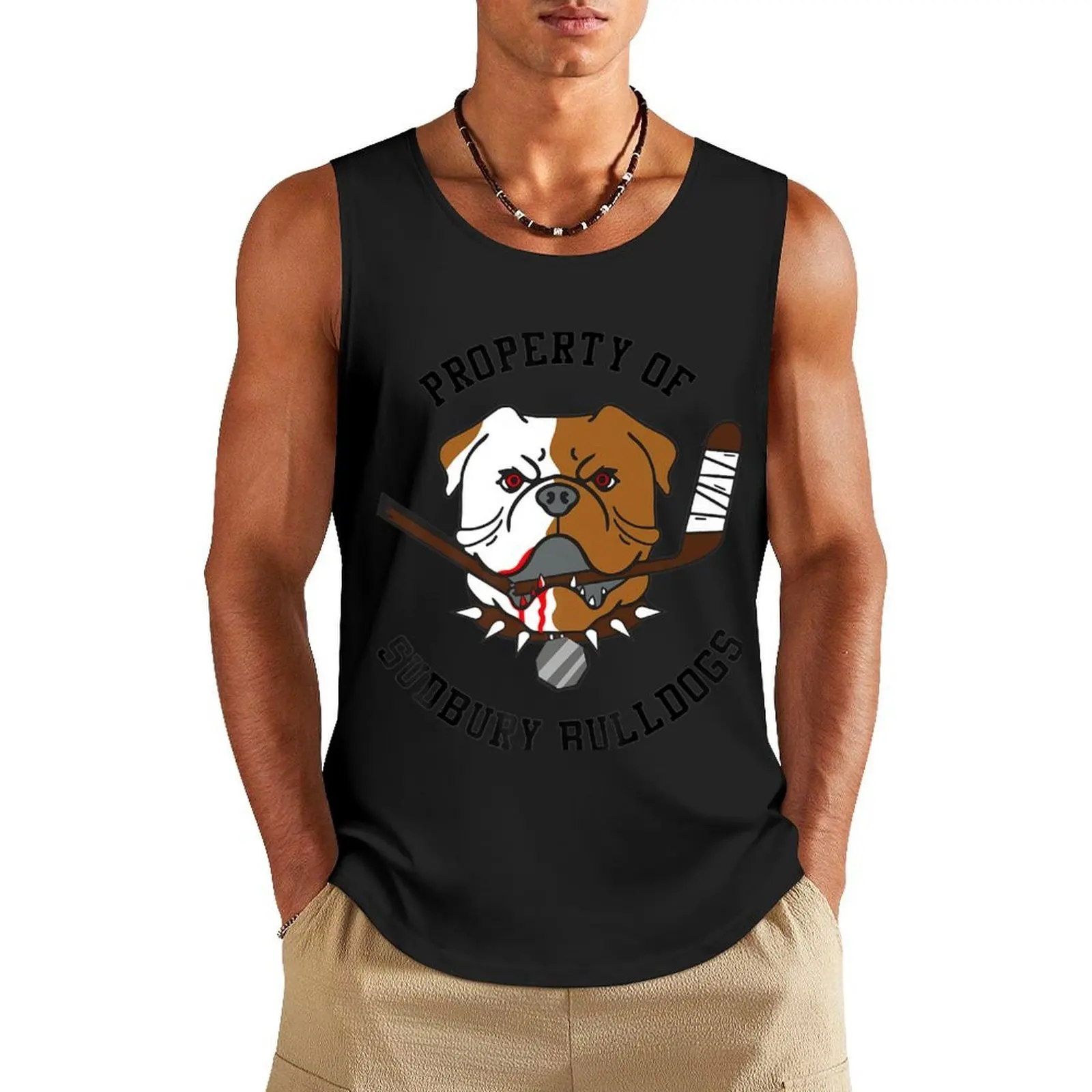 

Men Women Property Of Sudbury Bulldog Funny Premium Tank Top Gym clothes cotton t-shirts man clothes for men summer