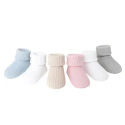 3Pair/lot new for 0-3 years old cotton socks boys and girls newborn casual baby foot socks