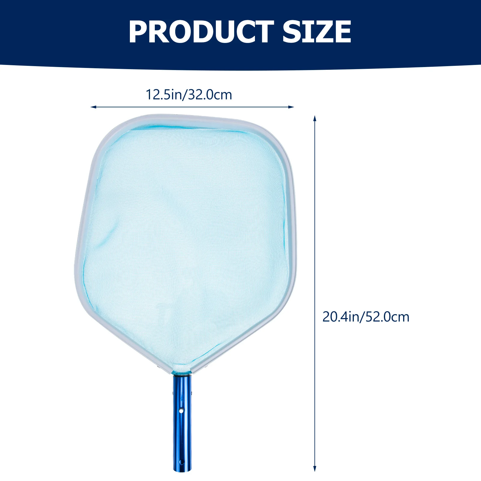 

Pool Skimmer Net Heavy Duty Aluminum Frame Efficient Cleaning Tool for Pools Spas Hot Tubs Leaves Debris Pool Skimmer Net