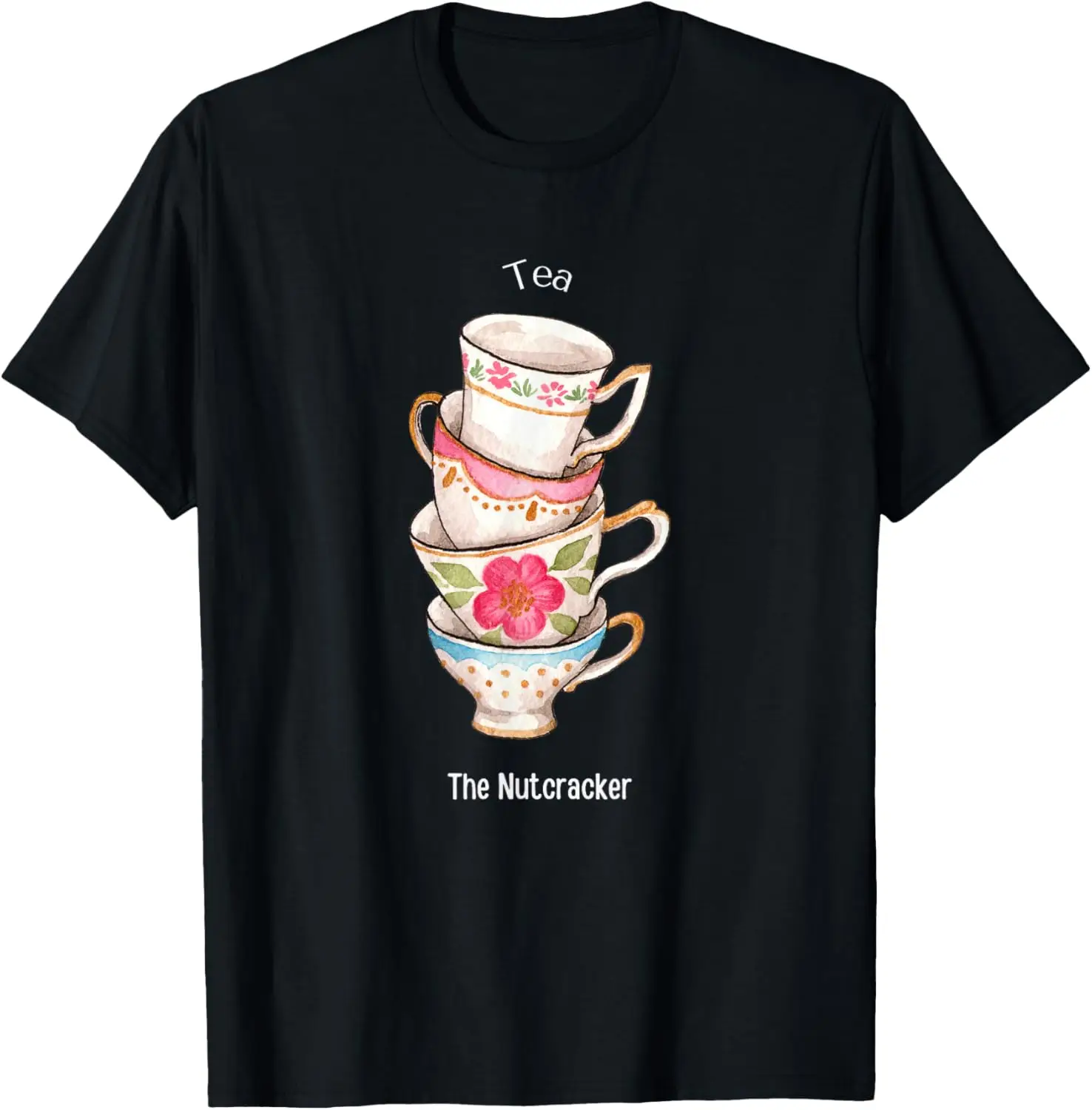 TEA THE NUTCRACKER Christmas Ballet Dancer Dance Graphic T-Shirt