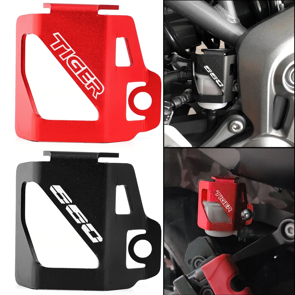 For Triumph TIGER 800 XC/XR Sport 660 Trident 660 CNC Motorcycle Rear Brake Fluid Reservoir Protective Cover Sleeve Accessories