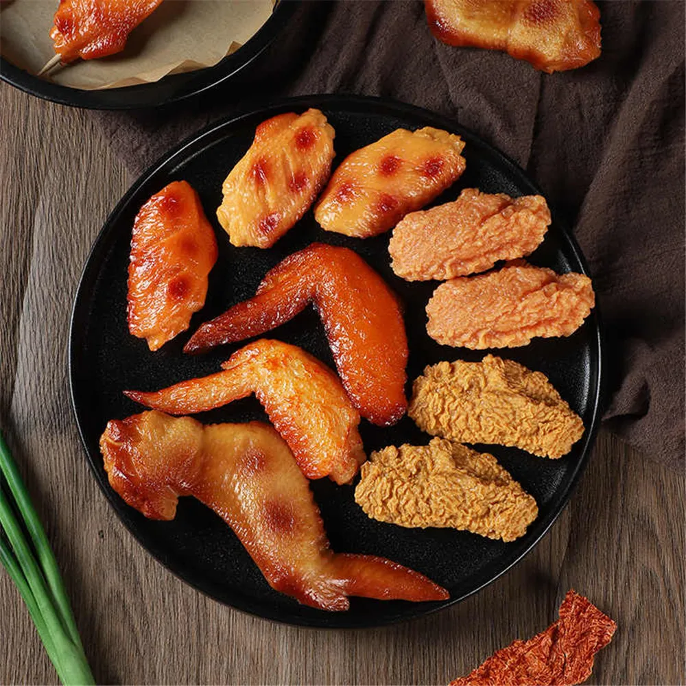 

Grilled chicken leg drumstick artificial food restaurant store shop decoration fake simulation Roasted Chicken Wings model