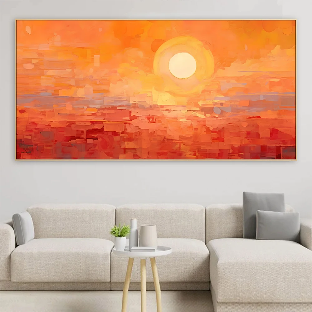 Sunset Abstract Canvas Painting Canvas Wall Art Picture Home Decor Items Illustration Prints Poster
