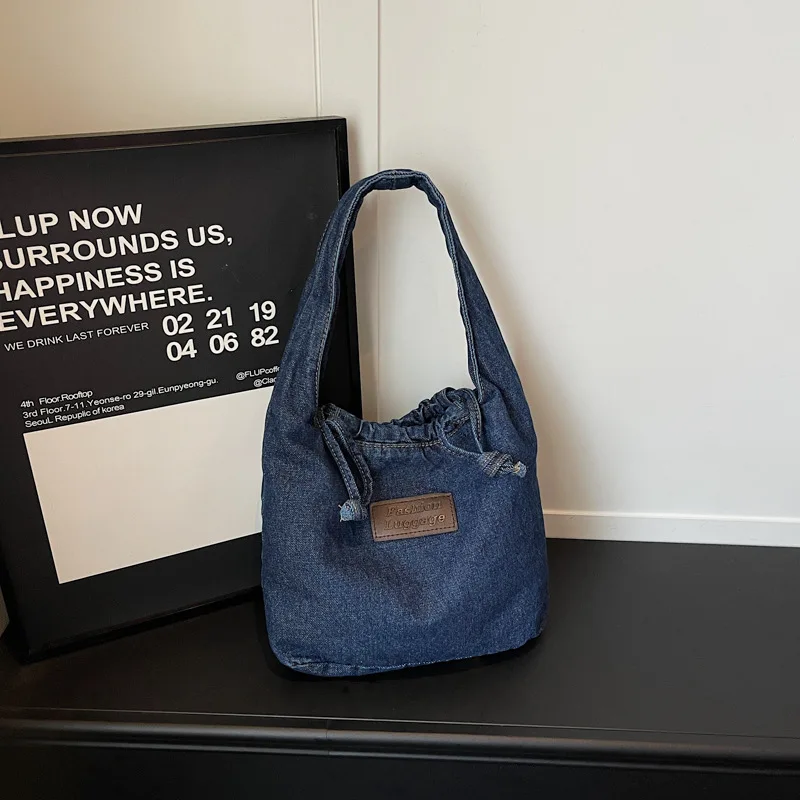 

Korean Canvas Women Shoulder Bag Big Female Student Tote Shopper Bag 2026 Large Fashion Cotton Cloth Girl Bookbag Woman Handbags