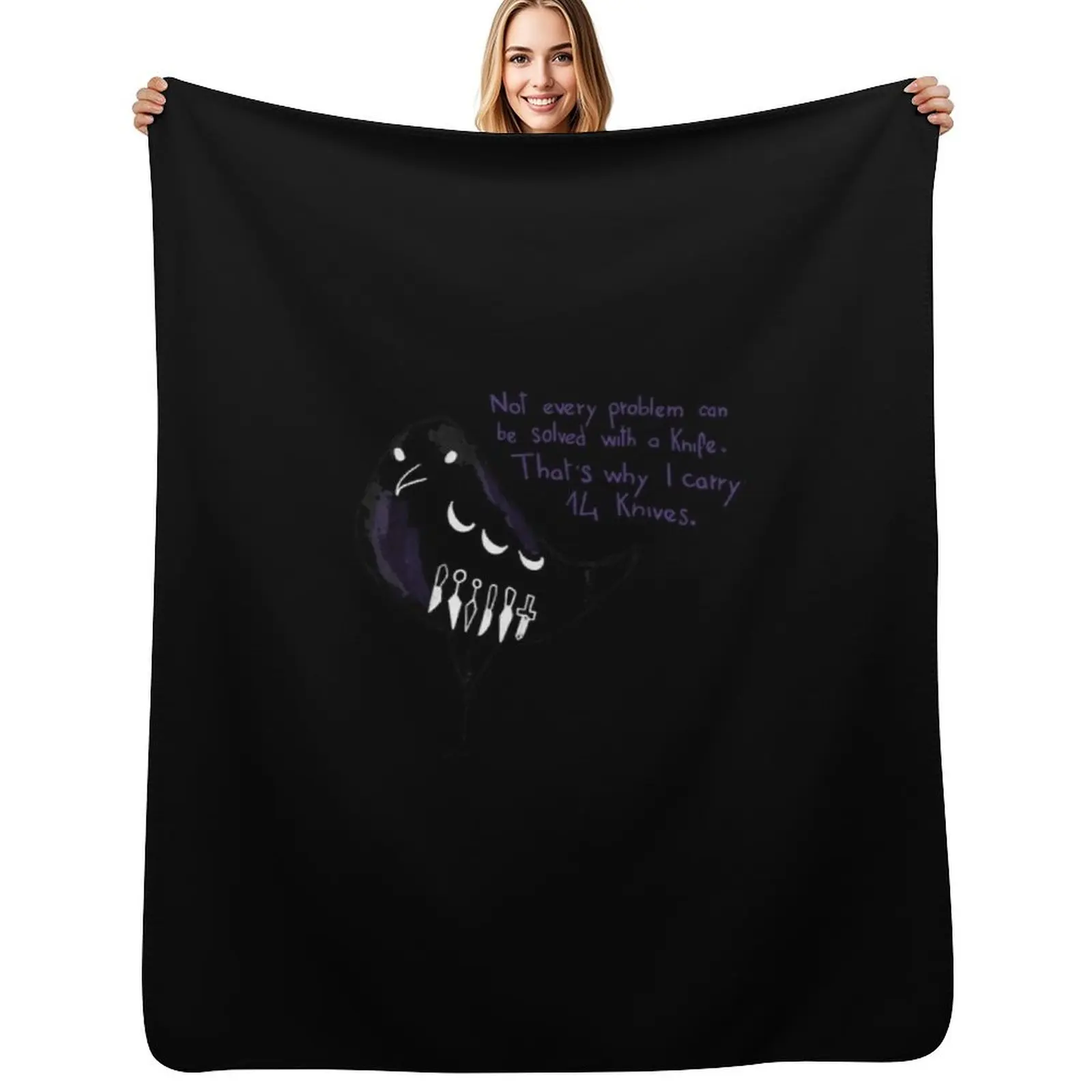 

Inej as a crow Throw Blanket Soft Comfort Blanket for Reading Watching TV