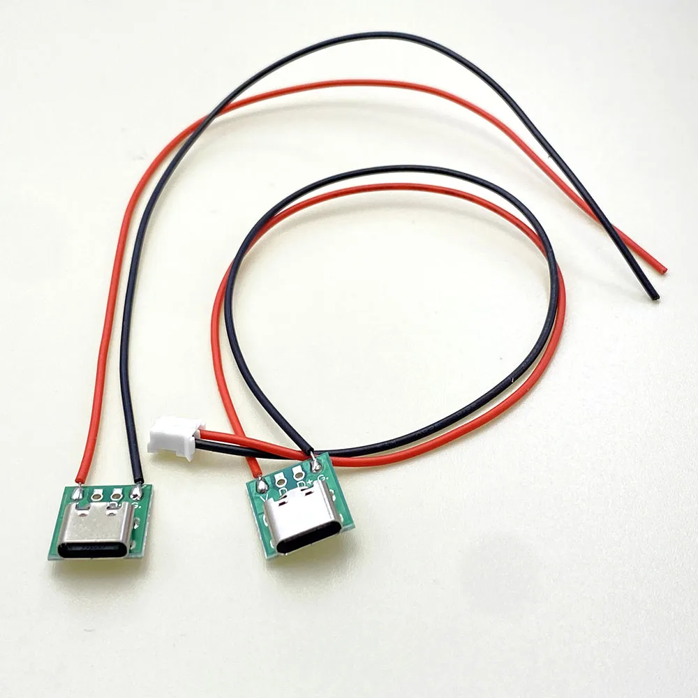 Conector hembra Micro USB a DIP, placa de ruptura, Cable de carga, placa de soldadura, enchufe tipo c PCB con adaptador convertidor de Cable