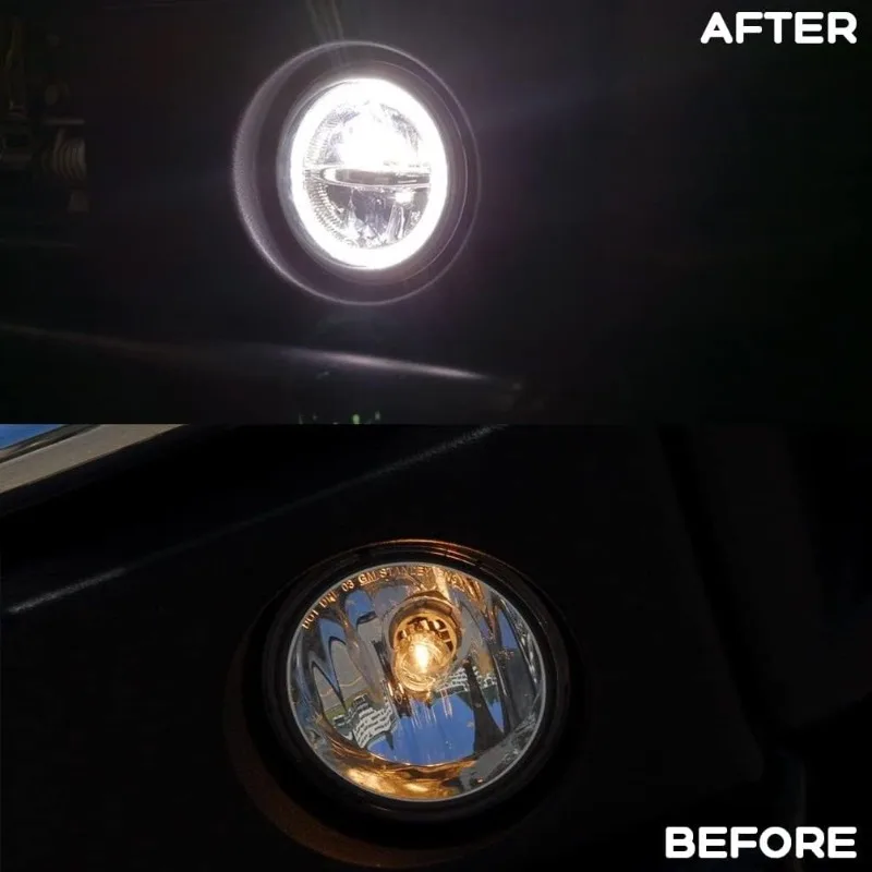 NJSBYL H2 LED Gruppo luci di marcia diurna per 2003 2004 2005 2006 2007 2008 2009 Hummer H2 Fendinebbia 12v/10w LED bianco