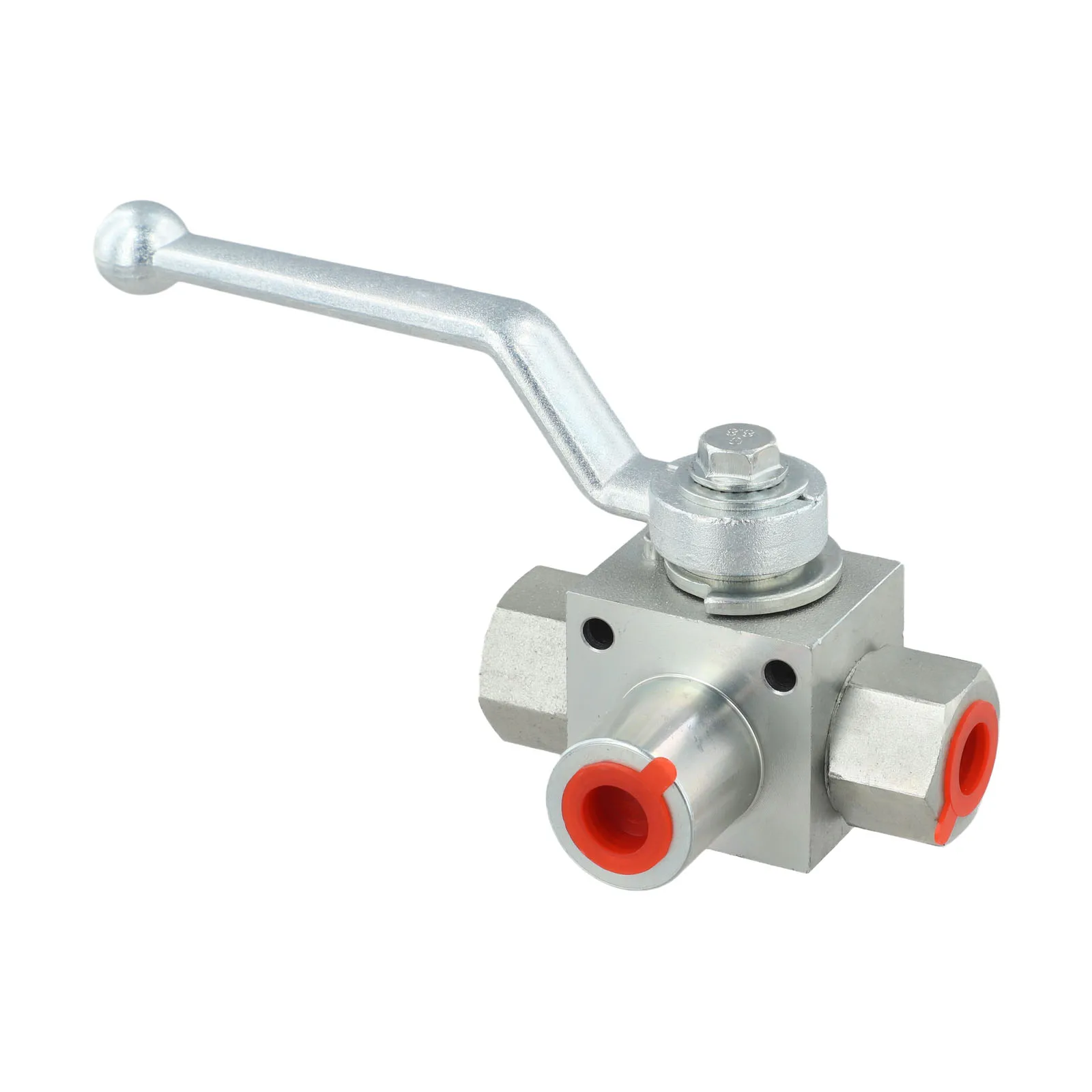 

3-ходовой гидравлический шаровой кран Шаровой кран высокого давления 1/4 BSP-500Bar Запорный клапан G-резьбовой сверхмощный шаровой клапан Промышленный