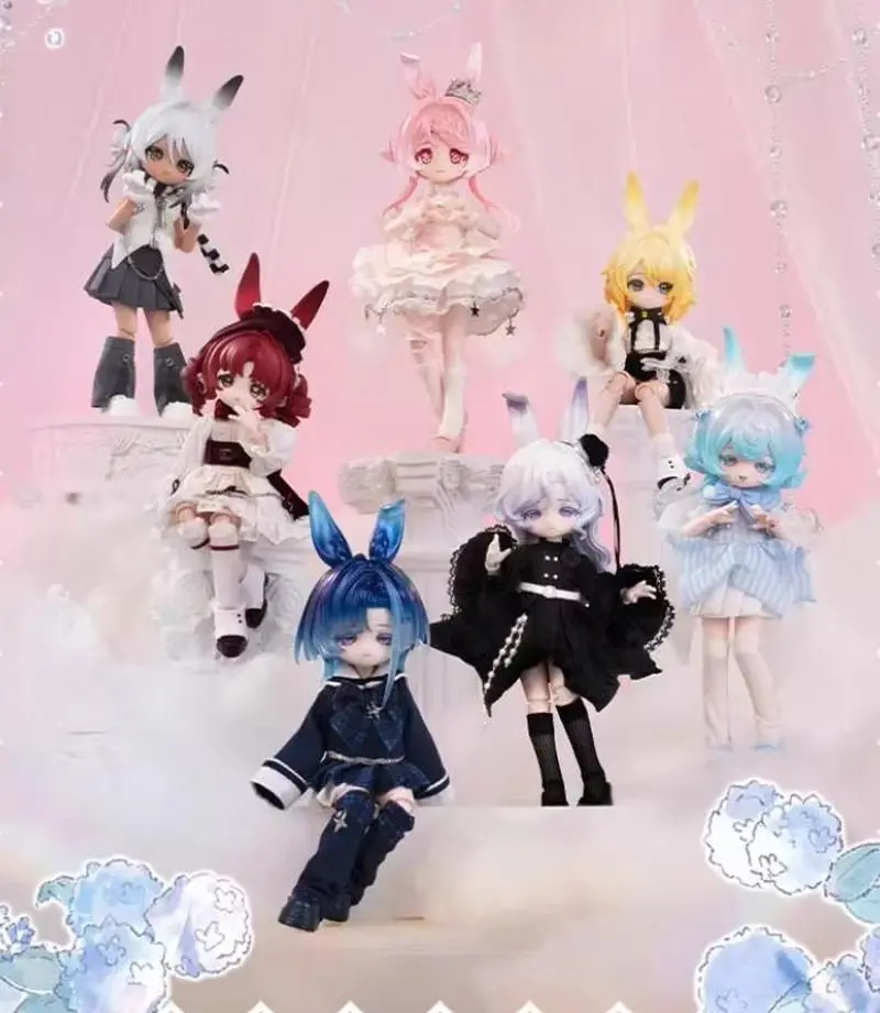 

Come4free 1/12 Bjd Blind Box Bonnie Meteorological Star Language Series Kawaii Rabbit Bjd Desktop Articulated Action Figure Toys