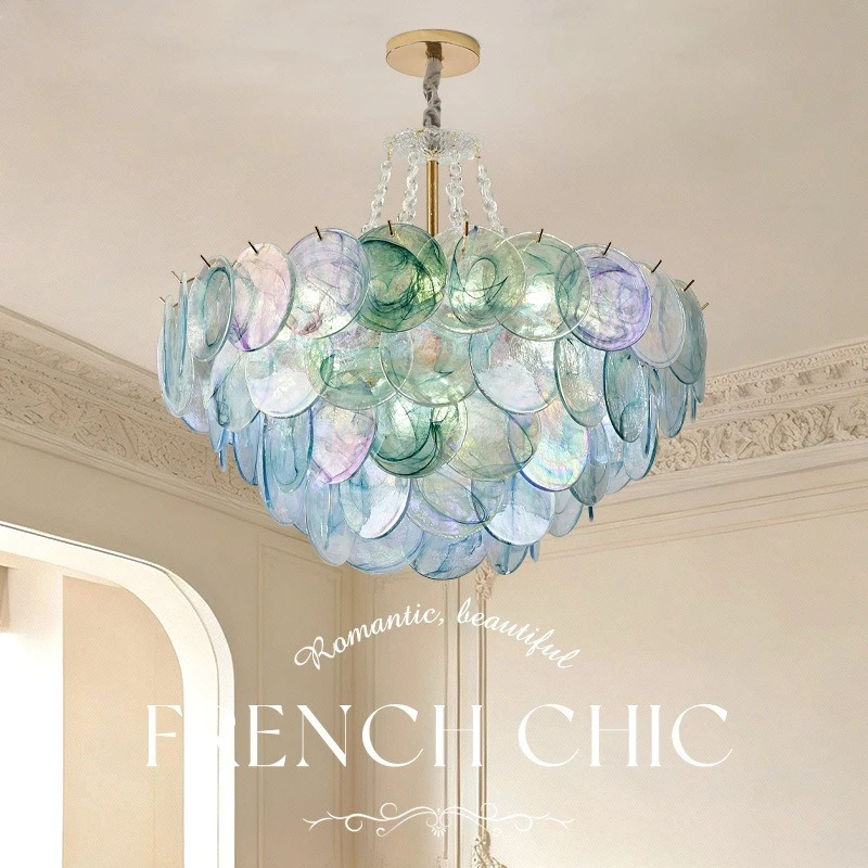 

Italian Designer Glass Chandelier - Artistic Round Pendant Light For Living Room Hotel Villa & Restaurant Lighting
