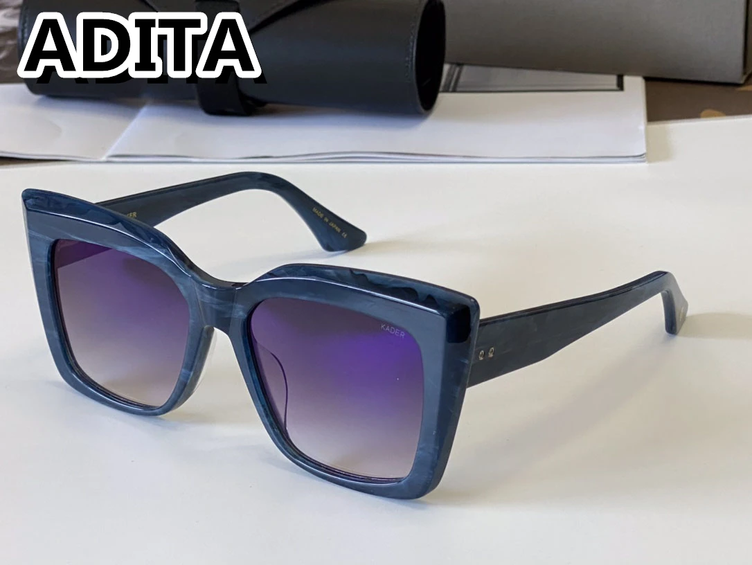 

ADITA KADER DTS704 Top High Quality Sunglasses for Men Titanium Style Fashion Design Sunglasses for Womens with box