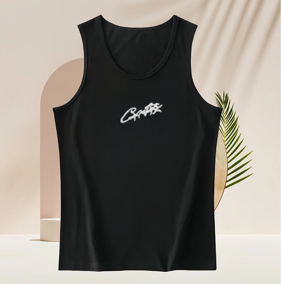 

Summer 2025 Basic Vest American High Street Tide Brand Corteiz Alcatraz Print Summer Casual Slim Vest Women